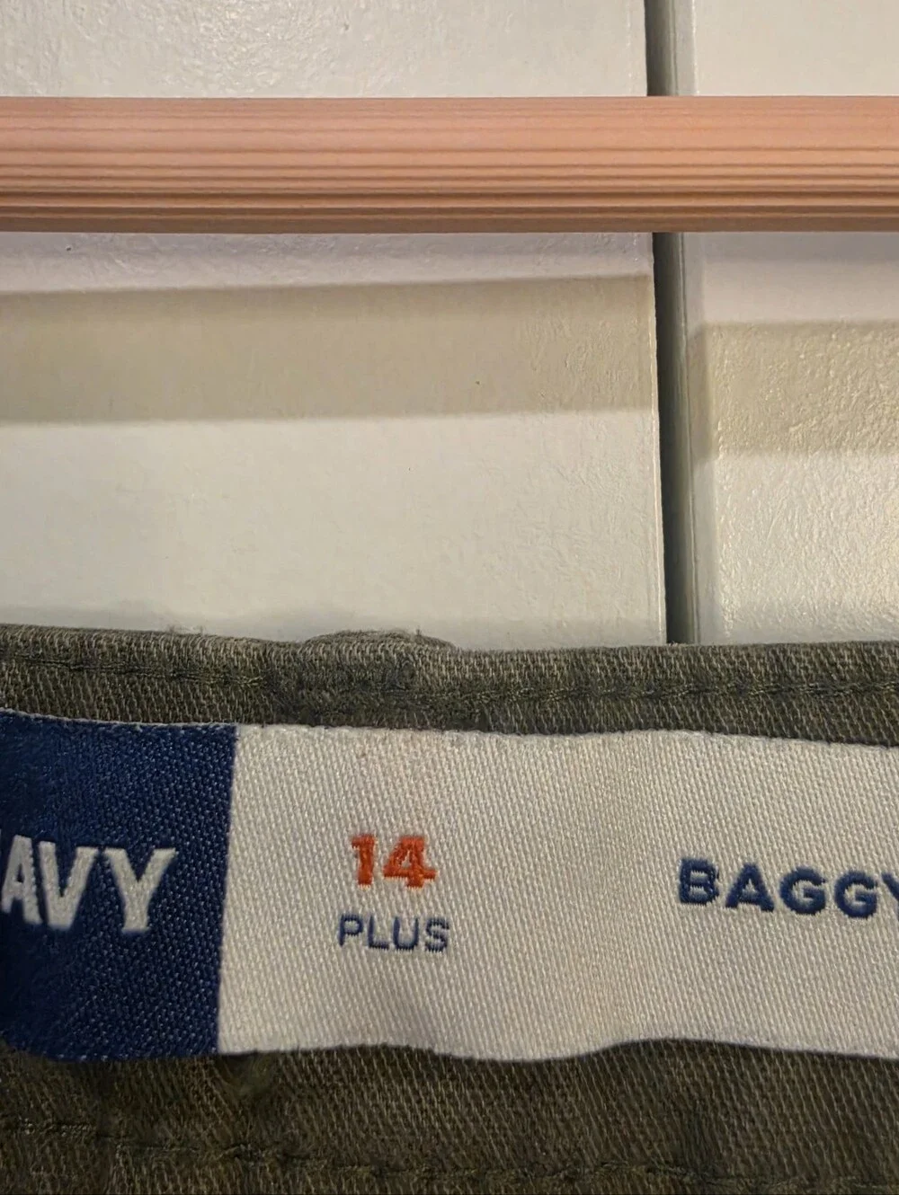 Old Navy Olive Green Baggy Chino Pants Boys size 14 Plus